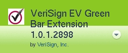 Add the VeriSign EV Green Bar Extension to Firefox